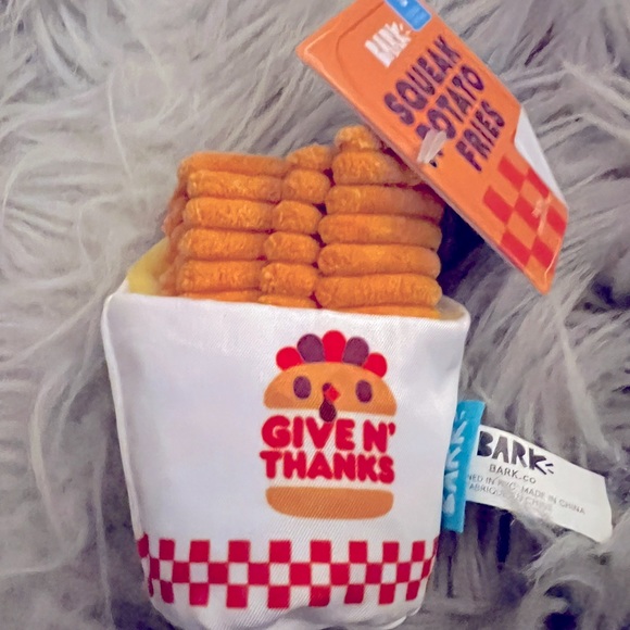 Bark Squeak Potato Fries Plush Dog Toy - Picture 2 of 6